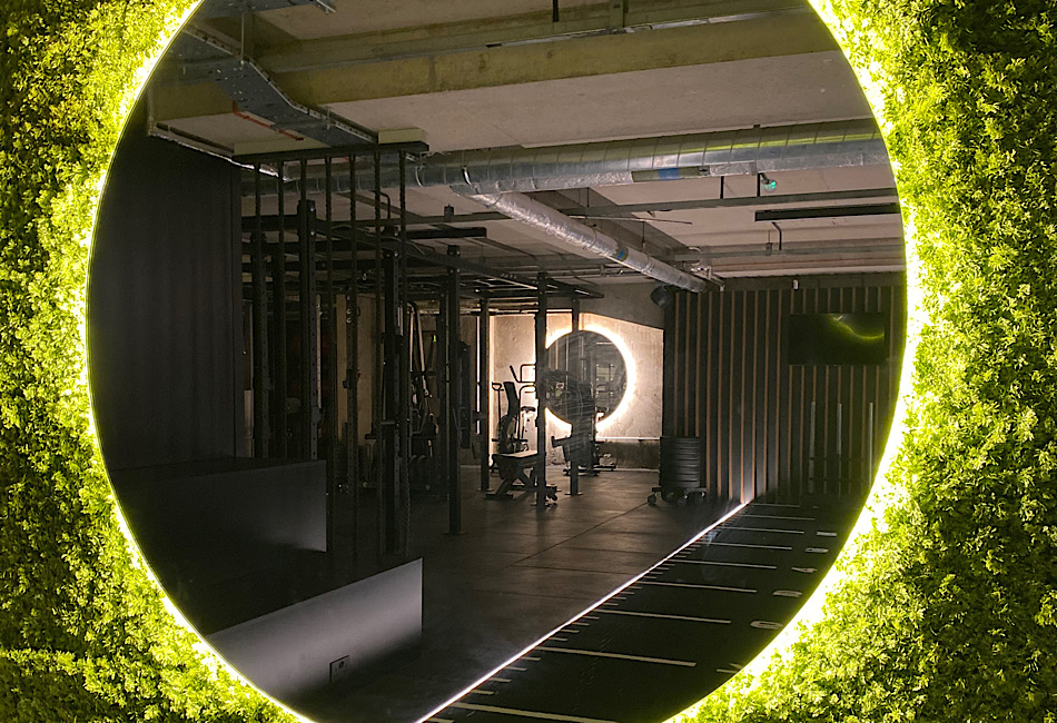 The illuminated performance floor at Training Club Manchester