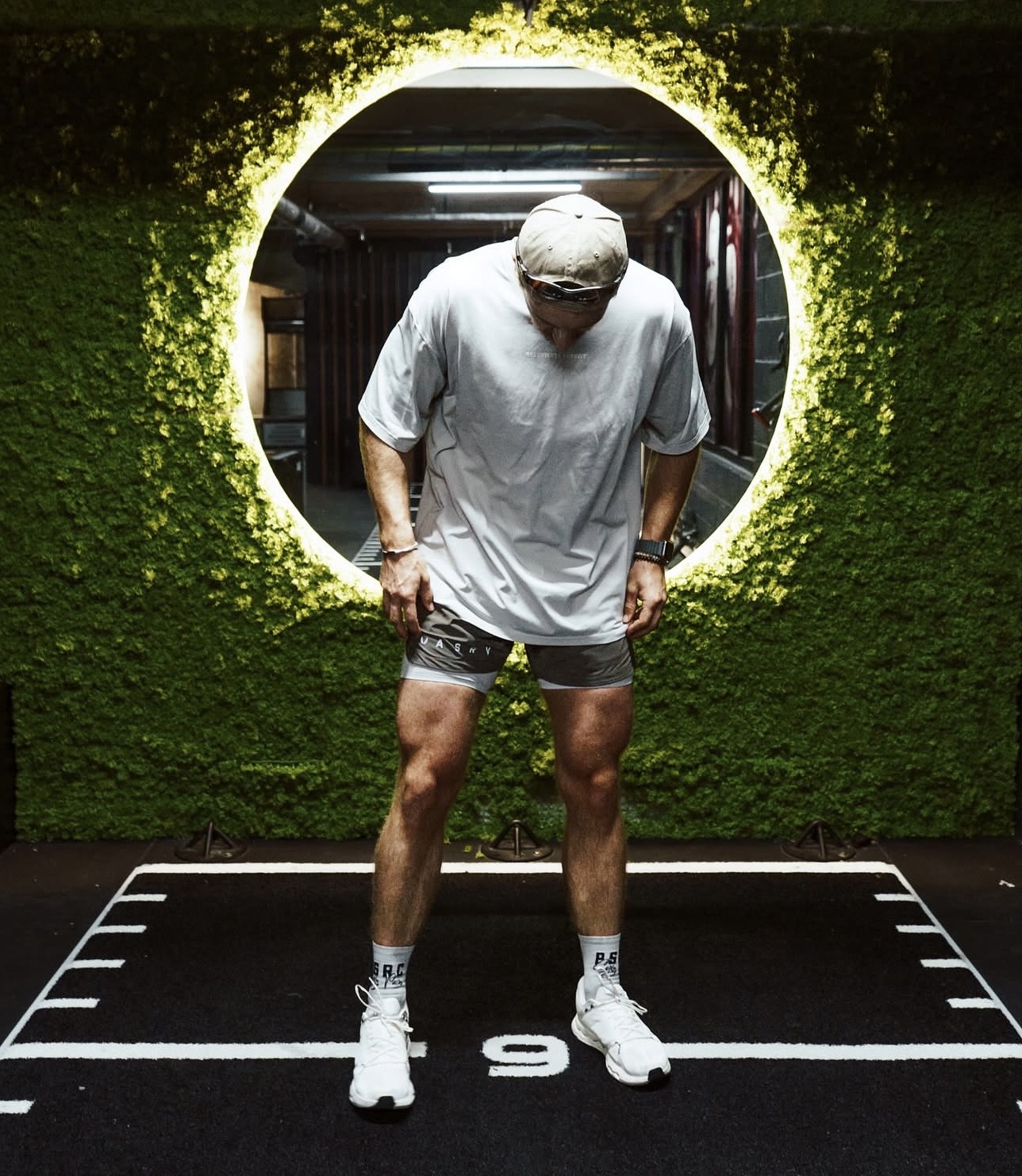 A Training Club client preparing to train on the performance floor